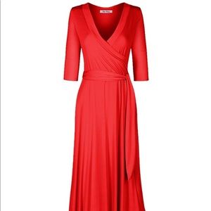 *BOGO SALE* NWOT Red Maxi Dress Size XL